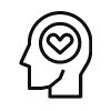 head with heart icon
