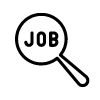 job magnifying glass icon